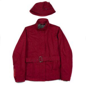 PRADA SPORT BURGUNDY JACEKT WITH REMOVABLE SLEEVES